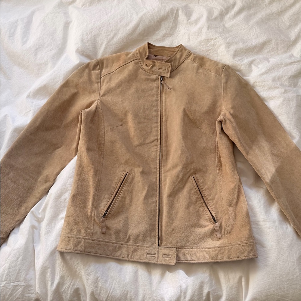 Reitmans Light Tan Leather Jacket